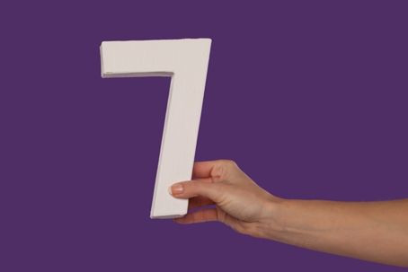 image of a homeowner holding the number 7 depicting 7 things and diy air conditioner maintenance