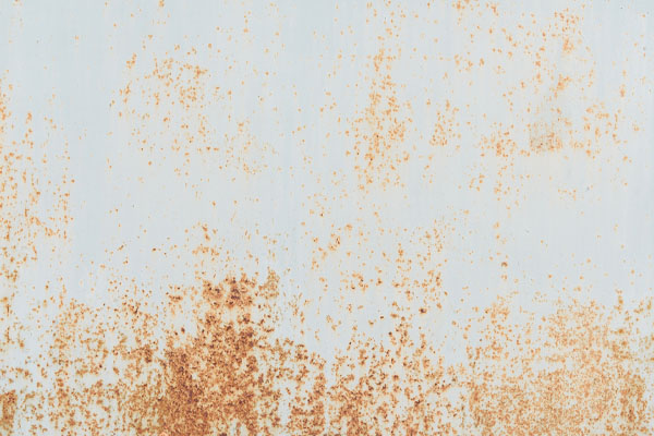 image of rust inside residential propane tank