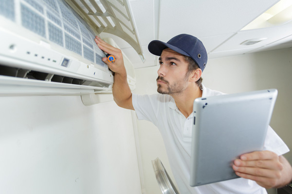 image of heat pump maintenance