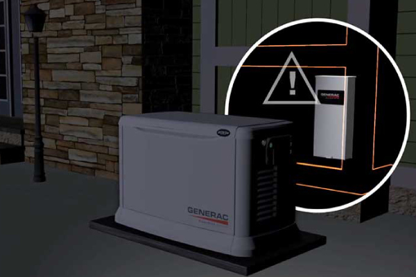 generac backup generator detects the outage