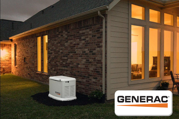 home owered by generac backu generator