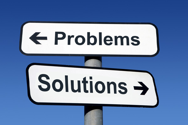 image of problem solutions sign depicting how to improve indoor air quality