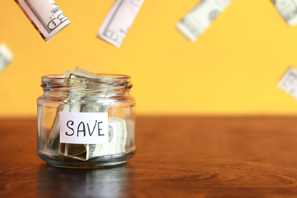 money in jar depicting save money with ductless mini-split systems