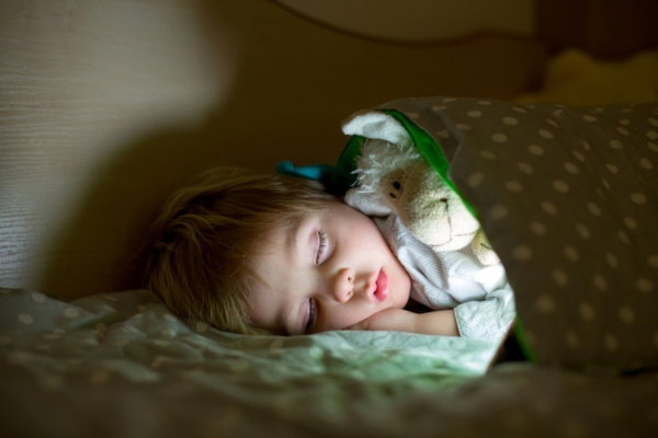 child sleeping soundly depicting quiet whole house generator