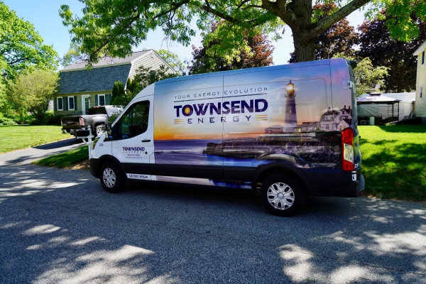 Townsend Energy van depicting generator solutions company